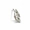 Silver Rhinestone Rose Brooch Pin For Weddings Bridal Crafts 2 Inch